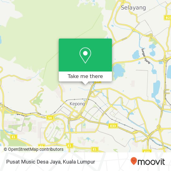 Peta Pusat Music Desa Jaya