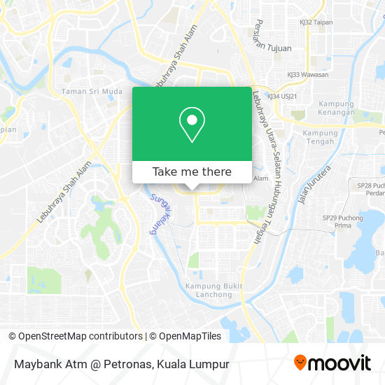 Maybank Atm @ Petronas map