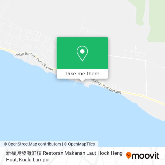 Peta 新福興發海鮮樓 Restoran Makanan Laut Hock Heng Huat