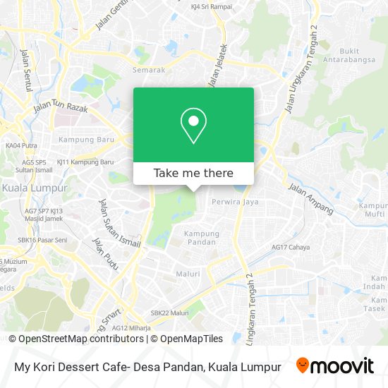 My Kori Dessert Cafe- Desa Pandan map