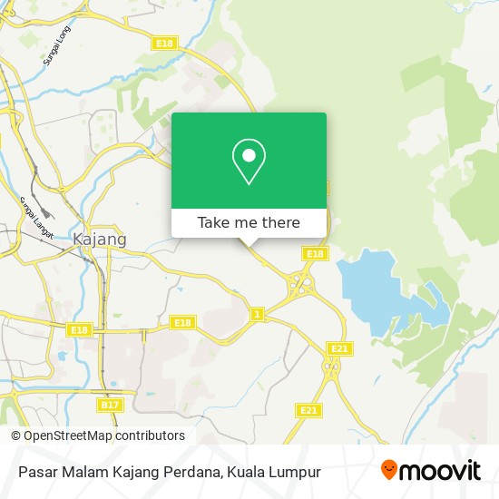 Pasar Malam Kajang Perdana map