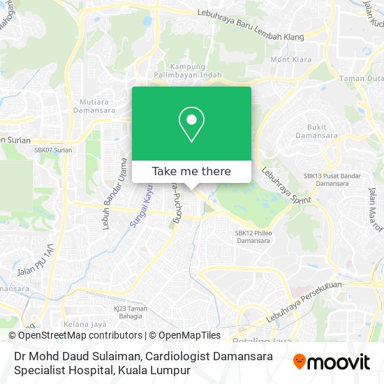 Dr Mohd Daud Sulaiman, Cardiologist Damansara Specialist Hospital map