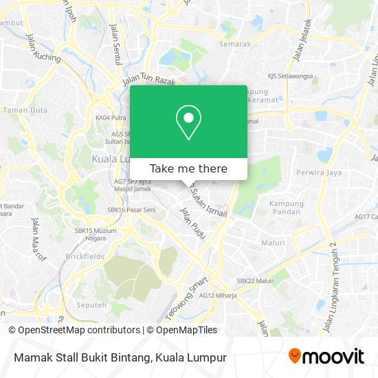 Mamak Stall Bukit Bintang map