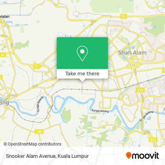 Snooker Alam Avenue map