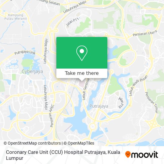 Peta Coronary Care Unit (CCU) Hospital Putrajaya