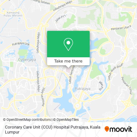 Coronary Care Unit (CCU) Hospital Putrajaya map