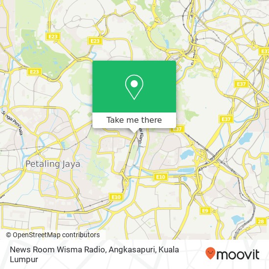 News Room Wisma Radio, Angkasapuri map
