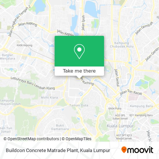 Buildcon Concrete Matrade Plant map