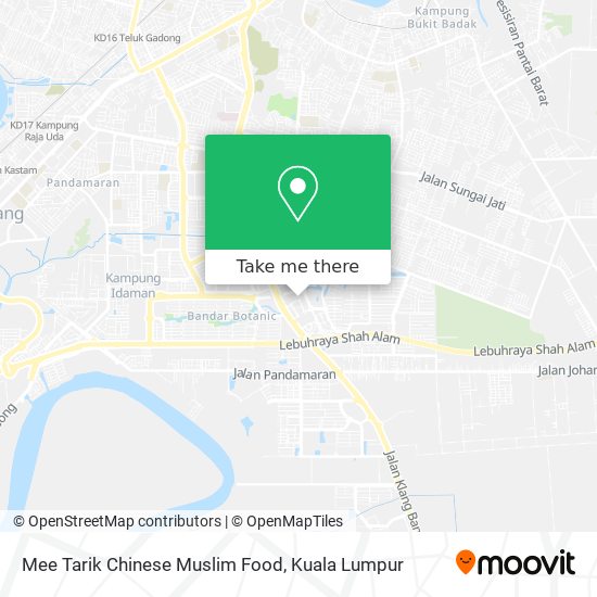 Mee Tarik Chinese Muslim Food map