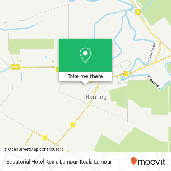 Peta Equatorial Hotel Kuala Lumpur