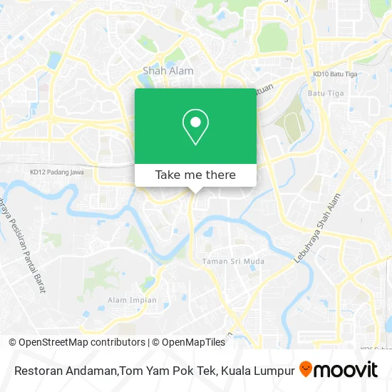 Restoran Andaman,Tom Yam Pok Tek map