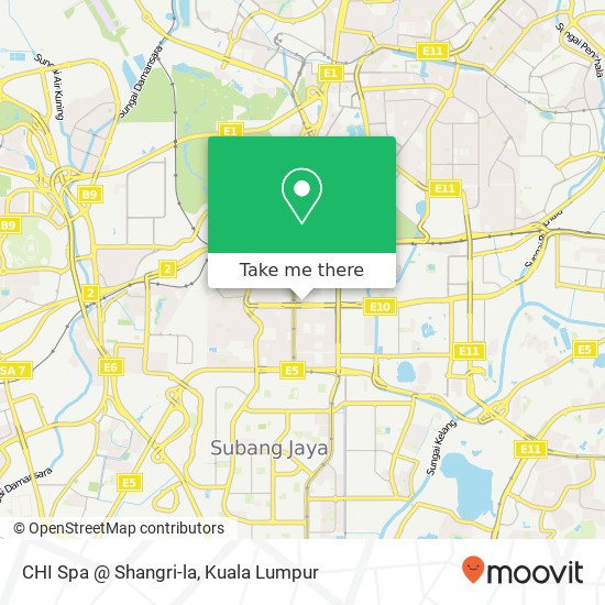 CHI Spa @ Shangri-la map