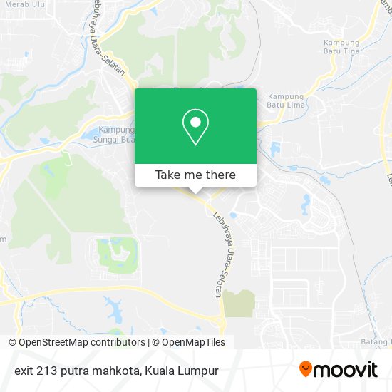Peta exit 213 putra mahkota