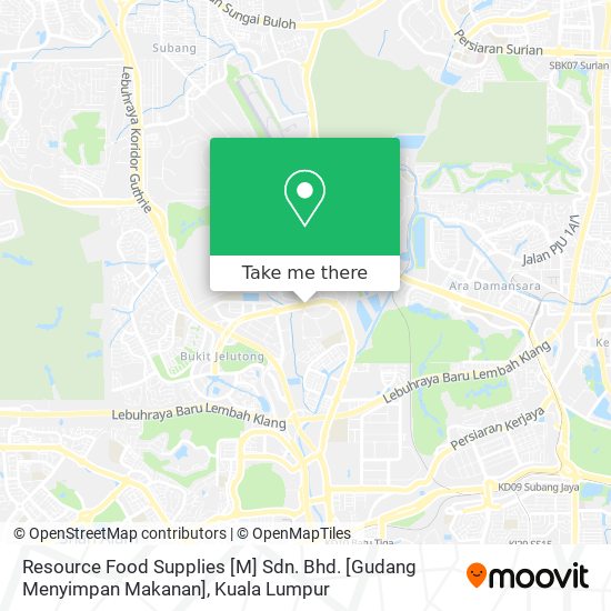 Peta Resource Food Supplies [M] Sdn. Bhd. [Gudang Menyimpan Makanan]