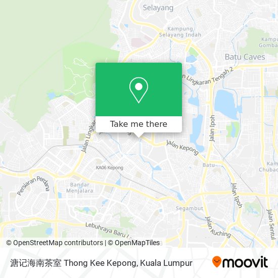 溏记海南茶室 Thong Kee Kepong map