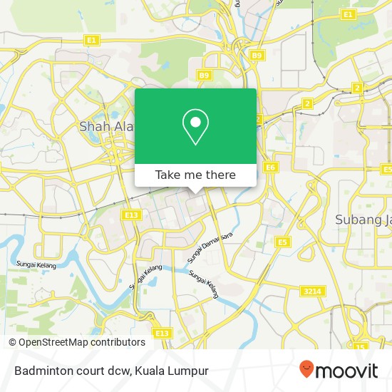 Badminton  court dcw map