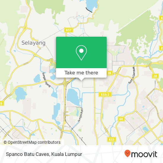 Spanco Batu Caves map