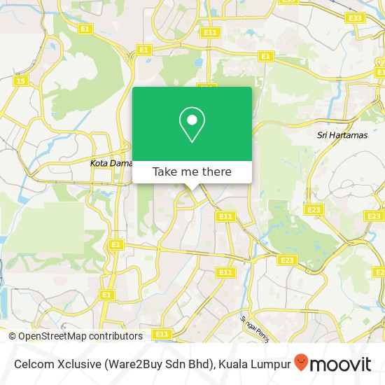 Celcom Xclusive (Ware2Buy Sdn Bhd) map