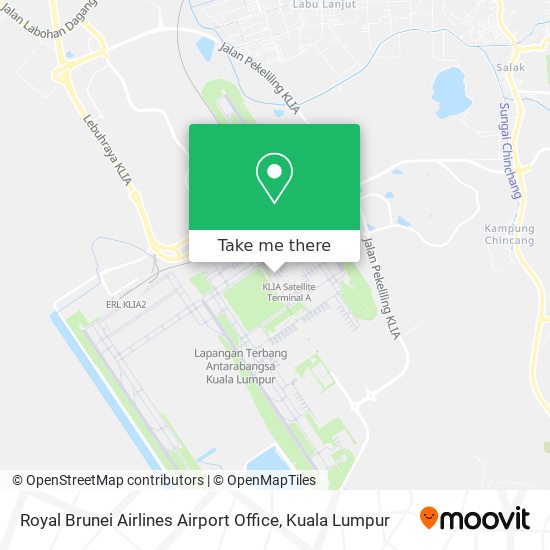 Peta Royal Brunei Airlines Airport Office