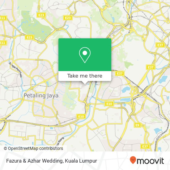 Fazura & Azhar Wedding map