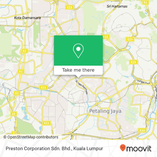 Preston Corporation Sdn. Bhd. map