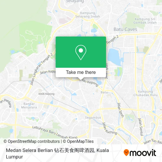 Peta Medan Selera Berlian 钻石美食阁啤酒园