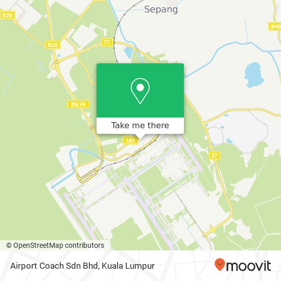Airport Coach Sdn Bhd map