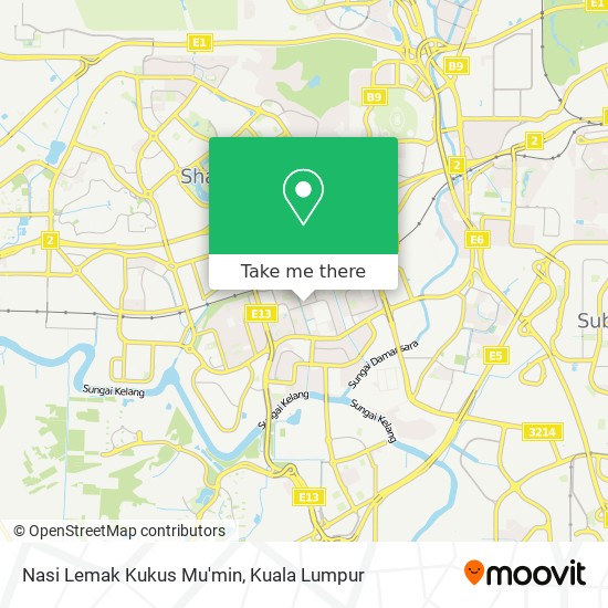 Nasi Lemak Kukus Mu'min map