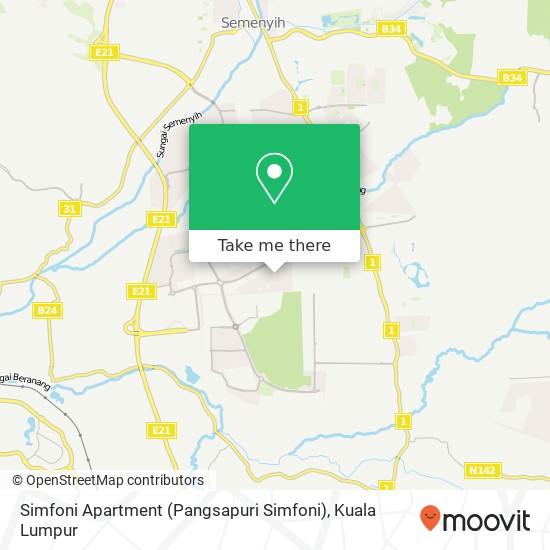 Simfoni Apartment (Pangsapuri Simfoni) map