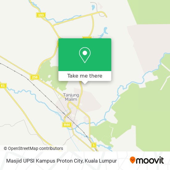 Peta Masjid UPSI Kampus Proton City