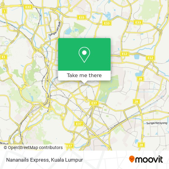 Nananails Express map