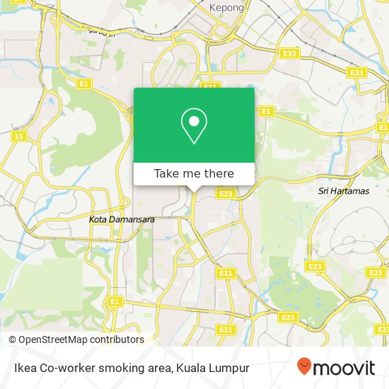 Ikea Co-worker smoking area map