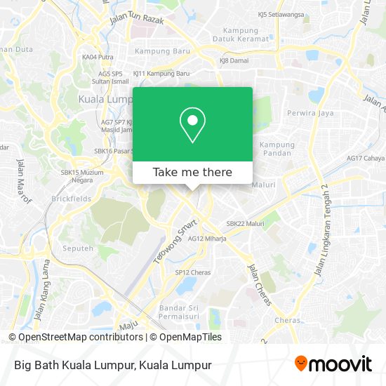 Peta Big Bath Kuala Lumpur