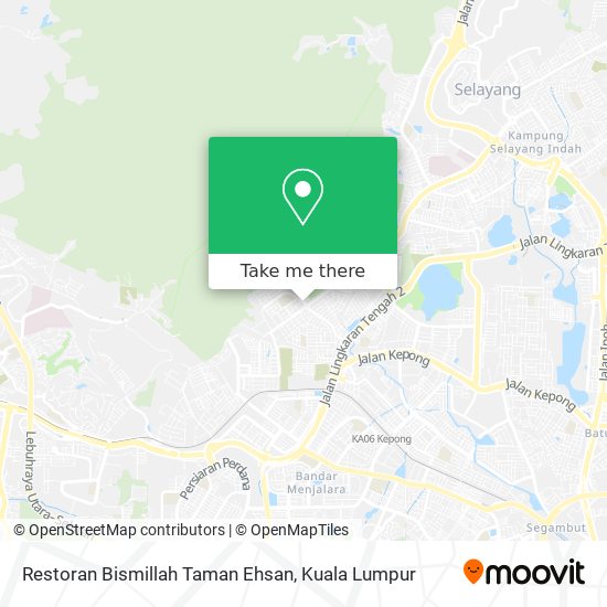 Peta Restoran Bismillah Taman Ehsan