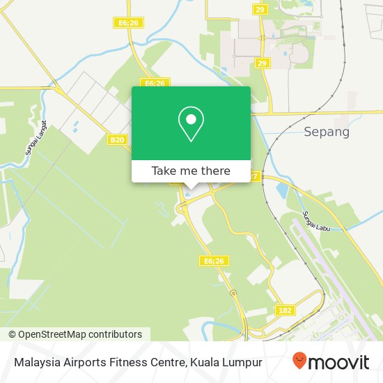 Malaysia Airports Fitness Centre map