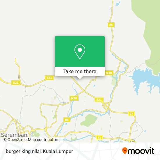 burger king nilai map