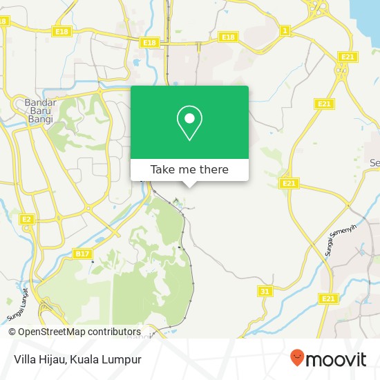 Villa Hijau map