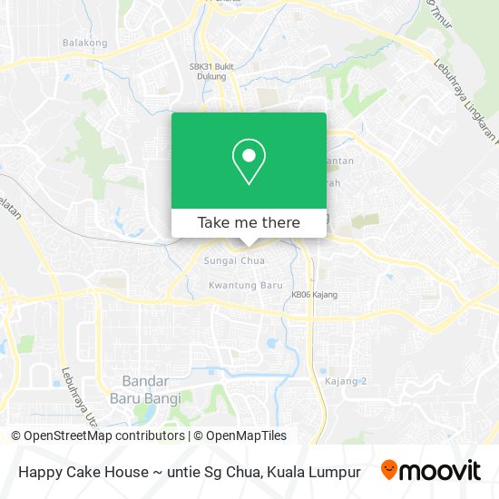 Happy Cake House ~ untie Sg Chua map