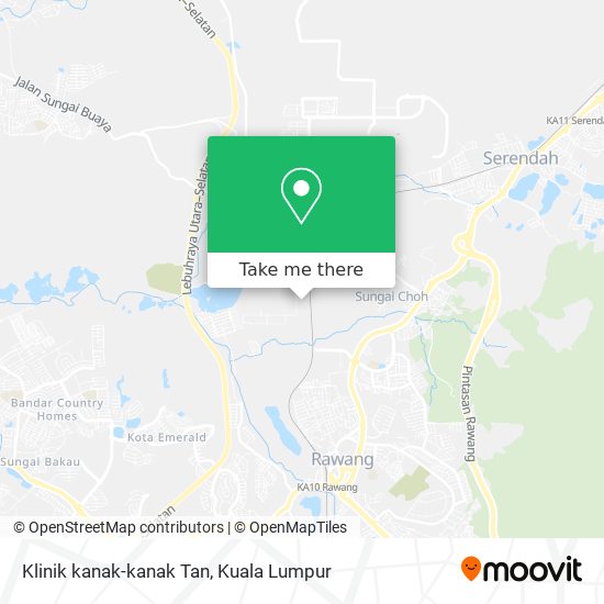 Klinik kanak-kanak Tan map