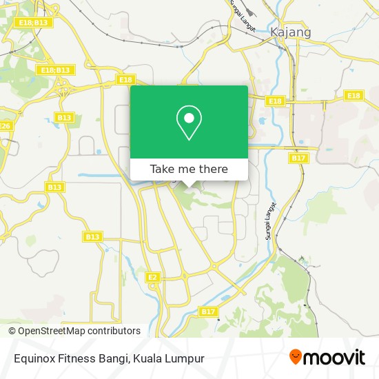 Equinox Fitness Bangi map