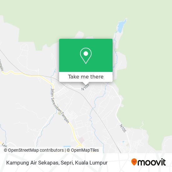 Kampung Air Sekapas, Sepri map