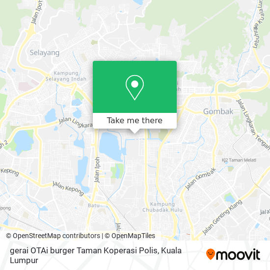 gerai OTAi burger Taman Koperasi Polis map