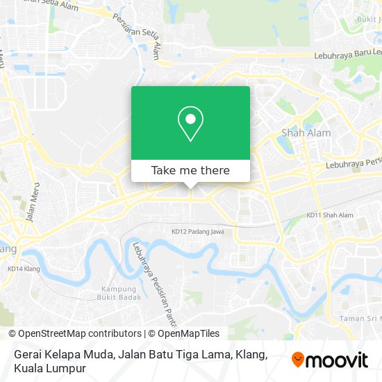 Gerai Kelapa Muda, Jalan Batu Tiga Lama, Klang map