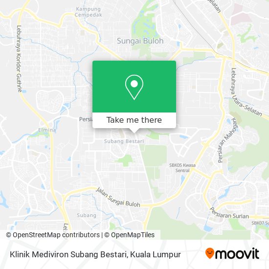 Klinik Mediviron Subang Bestari map