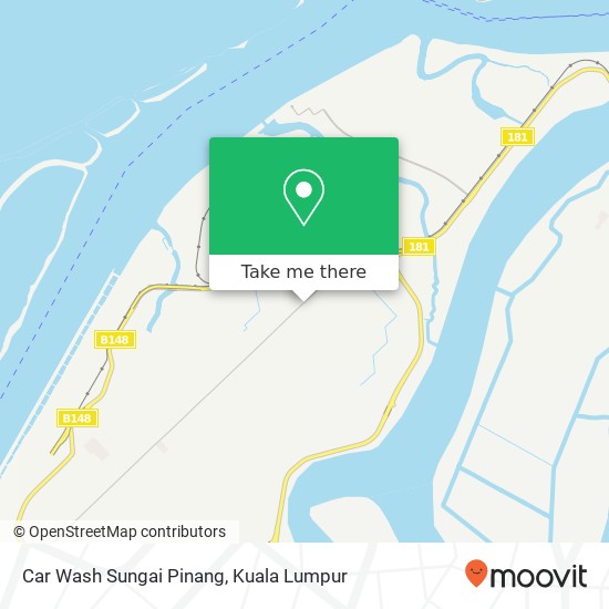 Car Wash Sungai Pinang map