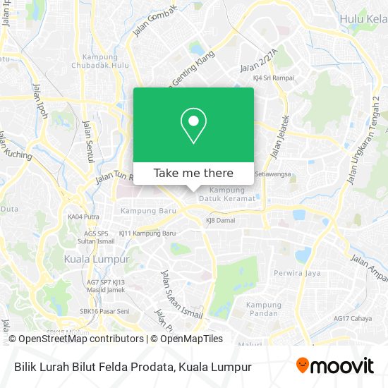 Bilik Lurah Bilut Felda Prodata map