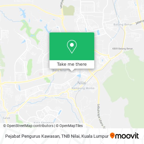 Peta Pejabat Pengurus Kawasan, TNB Nilai