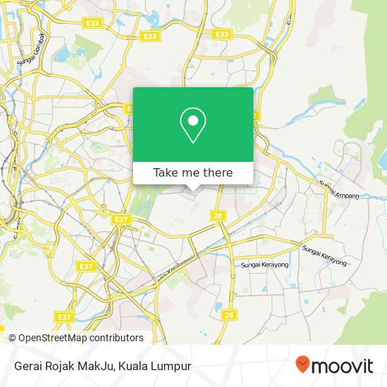 Gerai Rojak MakJu map