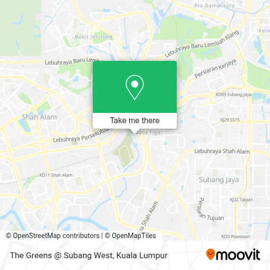 The Greens @ Subang West map