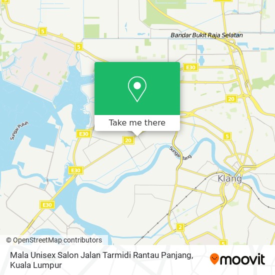 Peta Mala Unisex Salon Jalan Tarmidi Rantau Panjang